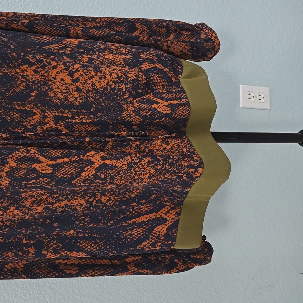 Cabi Style #101 Border Wrap Blouse In Python Prin… - image 3